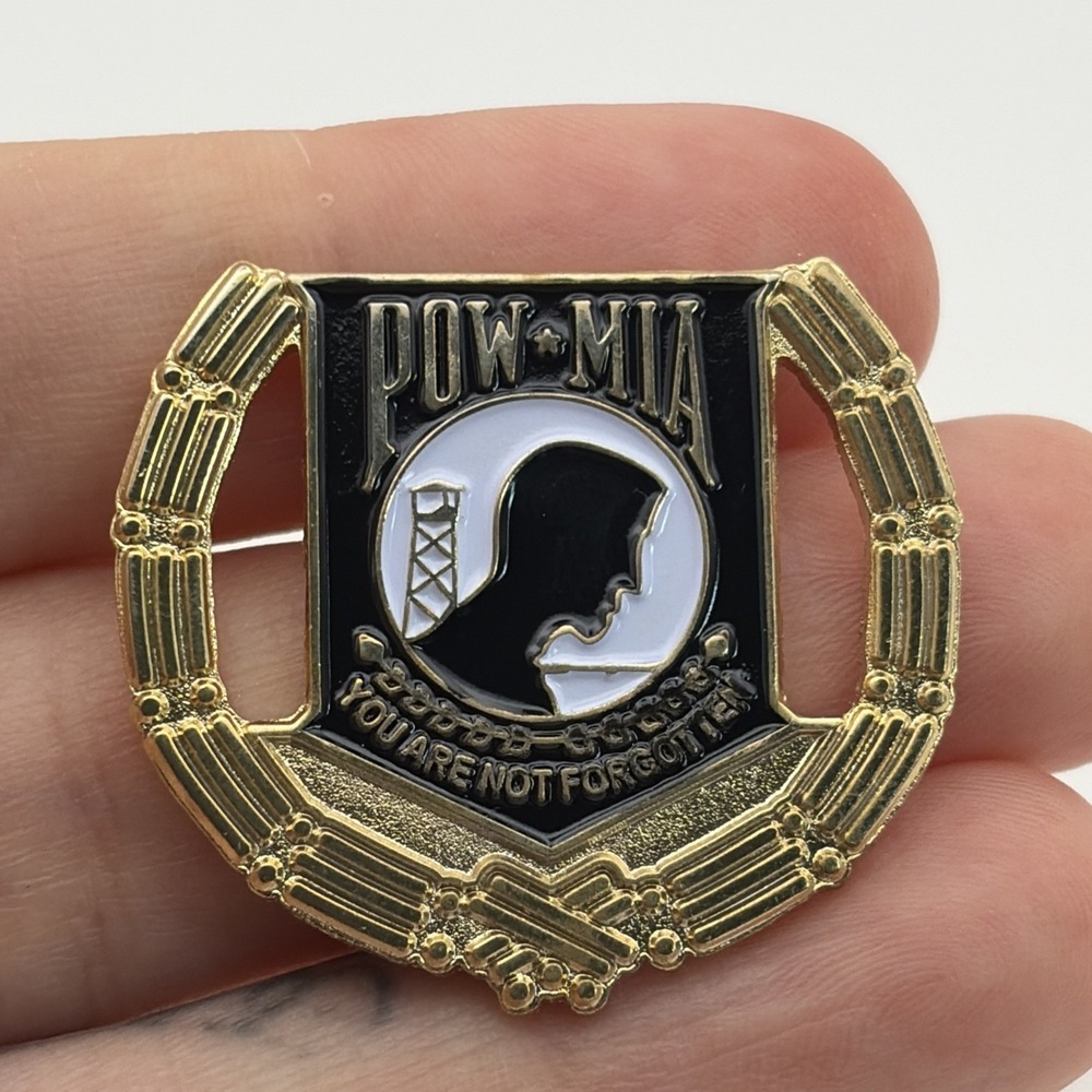 United States Military POW MIA You Are‎ Not Forgotten Lapel Hat Pin